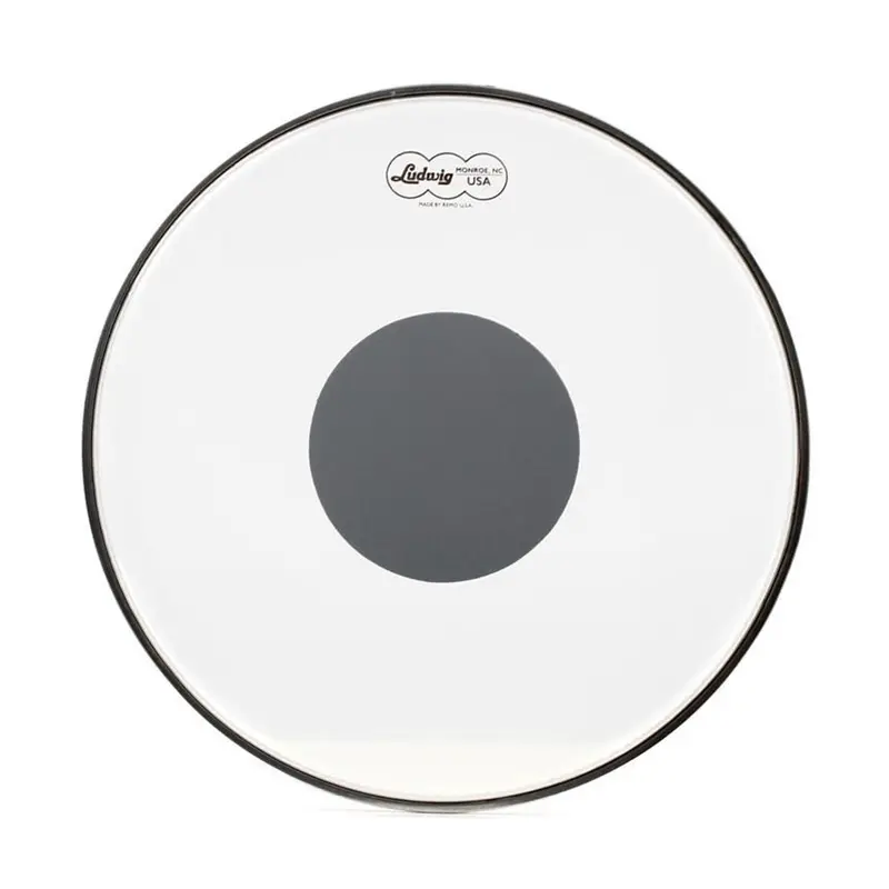 Ludwig 12" Clear Ambassador Snare Drumhead Featuring Silver Dot Accent 1