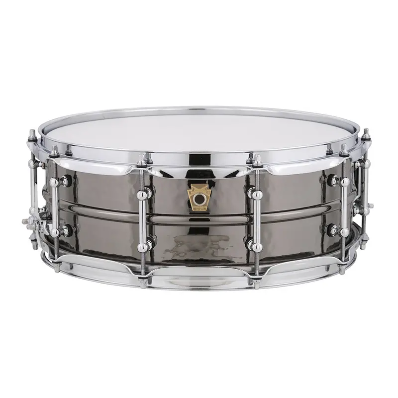 Ludwig Black Beauty Hammered Brass Snare Drum – 14" X 5", Tube Lugs 1