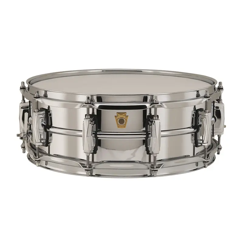 Ludwig Chrome-Over-Brass Snare Drum – 14" X 5", Bright Metallic Tone 1