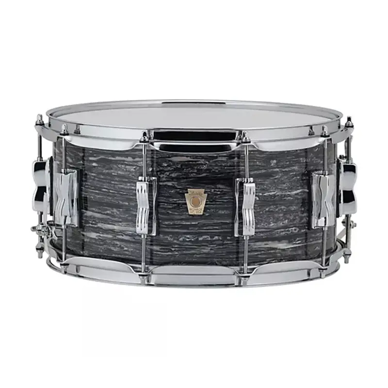 Ludwig Classic Maple 5" X 14" Snare Drum – Vintage Black Oyster Wrap 1