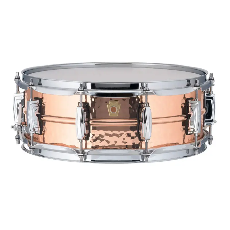 Ludwig Copper Phonic Snare Drum – 14" X 5", Hammered Copper Shell 1