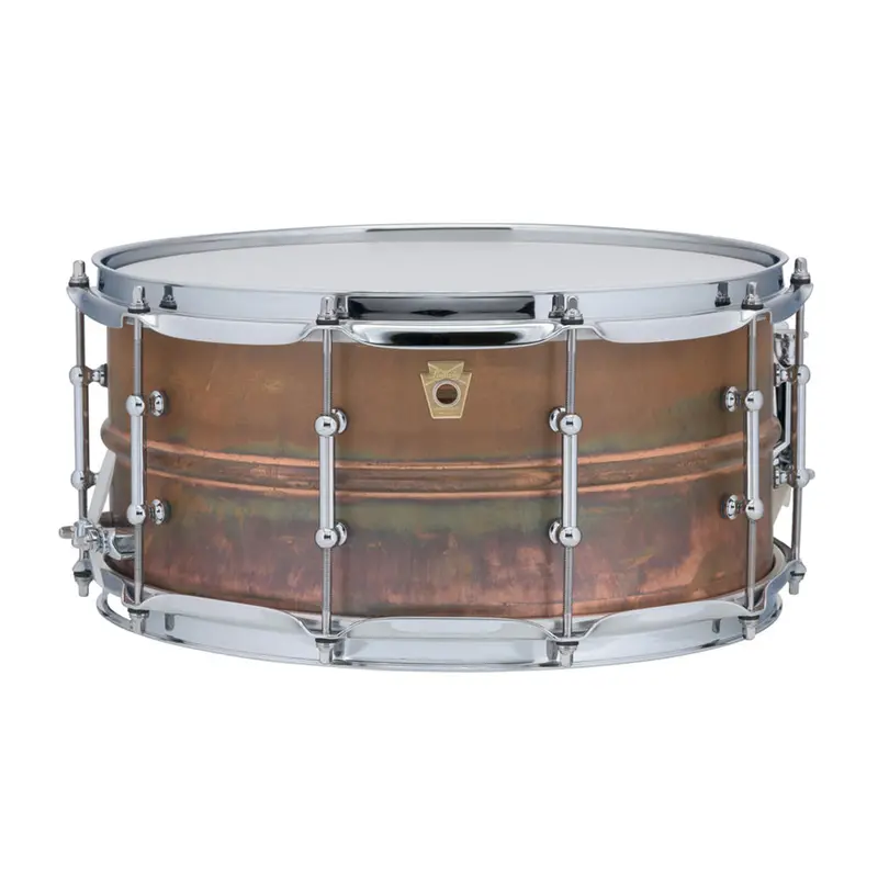 Ludwig Copper Phonic Snare Drum – 14" × 6.5", Tube Lug Design 1