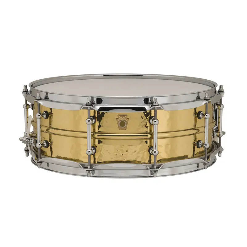 Ludwig Hammered Brass Snare Drum – 14" X 5", Tube Lugs 1