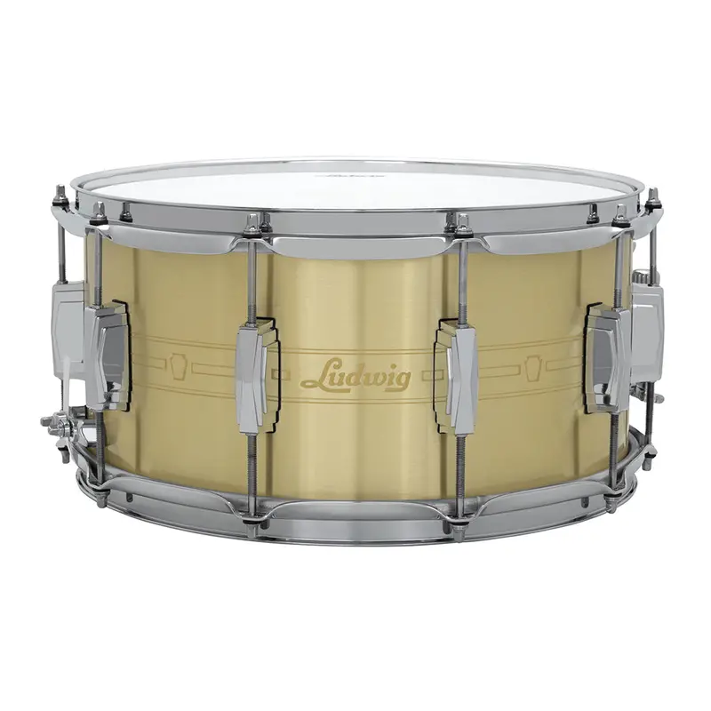 Ludwig Heirloom Brass Snare Drum – 14" X 7" Vintage Design 1