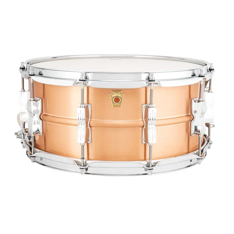 Ludwig Lc654Bm Acro Copper Snare Drum – 14" X 6.5", Brushed Finish 1