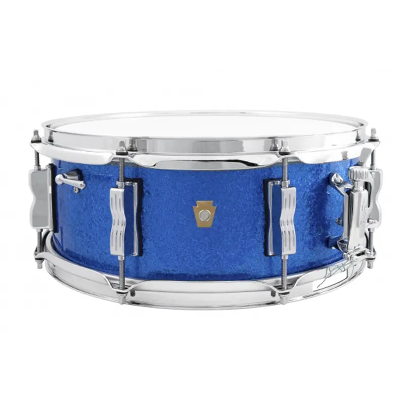 Ludwig Legacy Mahogany Jazz Fest Snare Drum – 14" × 5.5", Blue Sparkle Finish 1