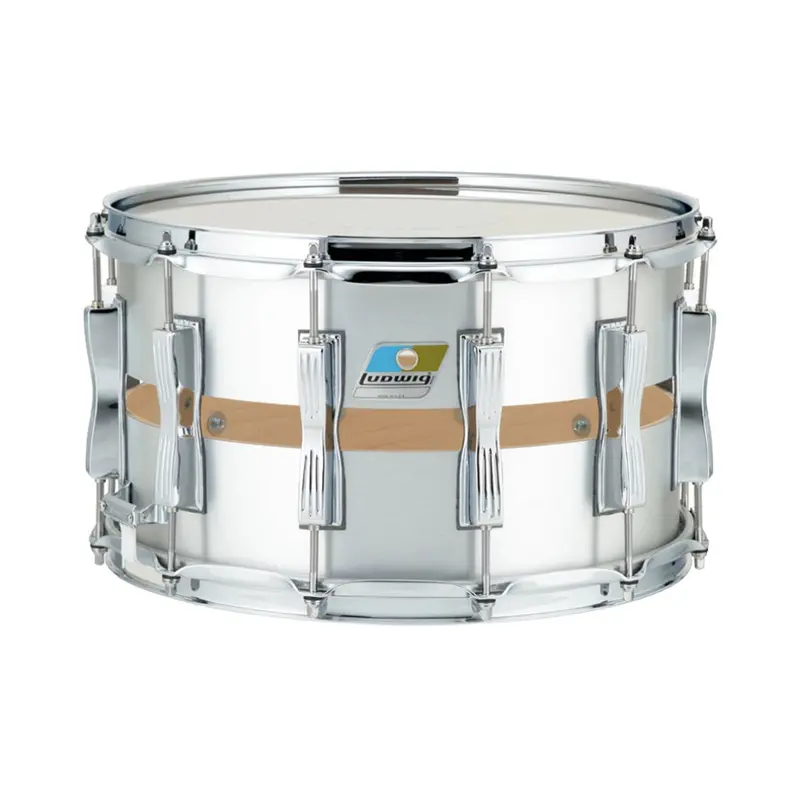 Ludwig Limited-Edition Cast Aluminum Slotted Coliseum Snare Drum (8" × 14") 1