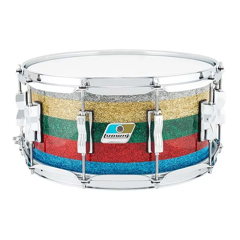 Ludwig Vistalite 50Th Anniversary 14" X 6.5" Snare Drum – Salesman Sparkle Acrylic 1