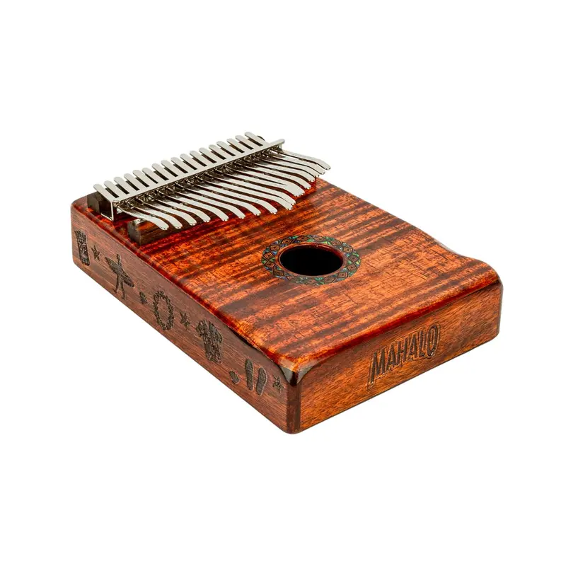 Mahalo Kalimba – Photo Flame Koa Wood Thumb Piano 1