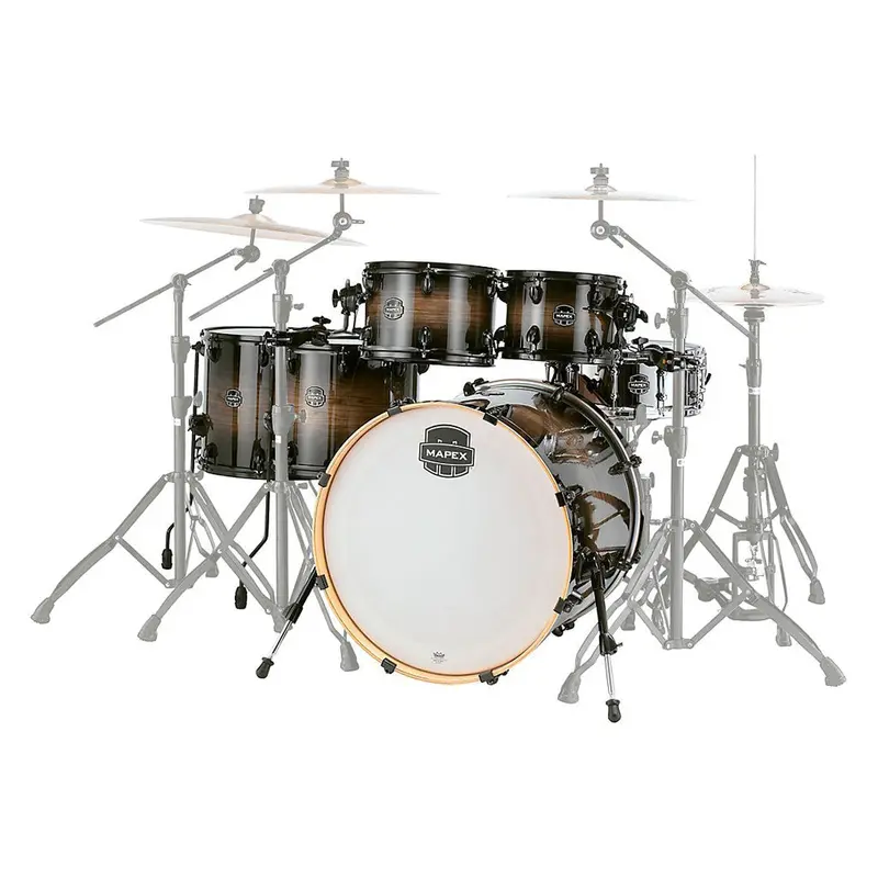 Mapex Armory 6-Piece Studioease Fast Shell Drum Kit – Black Dawn Finish 1