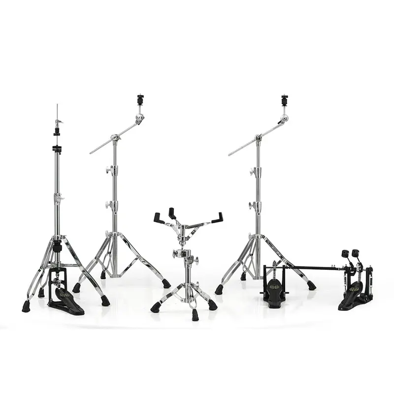 Mapex Hp8005-Dp Armory Series 5-Piece Hardware Pack With Double Bass Pedal – Chrome 1