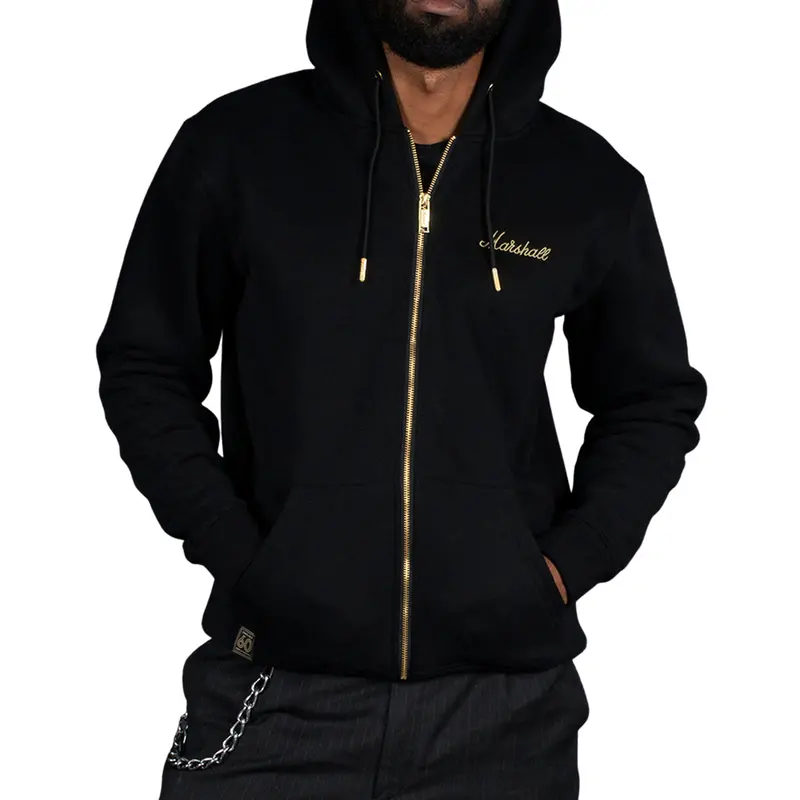 Marshall Gold Zip Hoodie - Size Xl 1