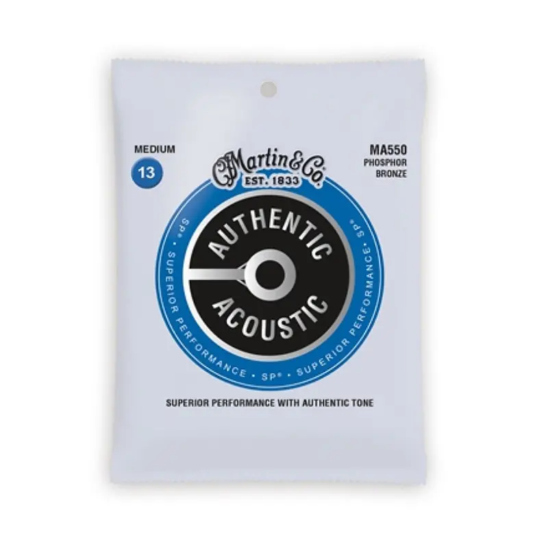 Martin Ma550 Sp Acoustic Strings – Authentic Medium, 92/8 Bronze, 13–56 1
