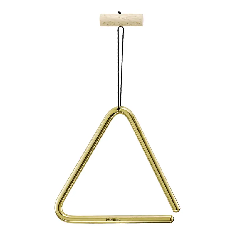Meinl 6-Inch Solid Brass Triangle For Bright, Sustained Tone 1
