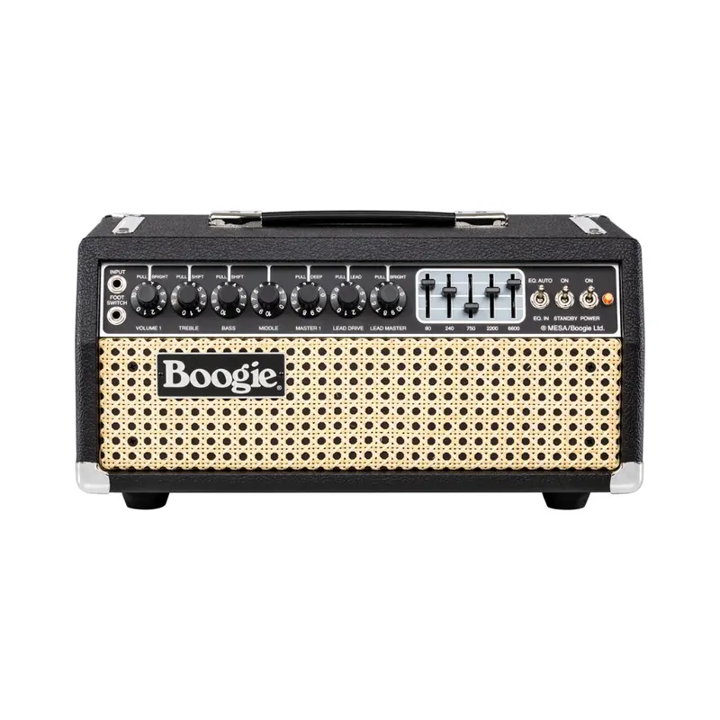 Mesa/Boogie Mark Iic+ Hrg 100W Guitar Amplifier Head – Black Cabinet W/ Wicker Grille 1