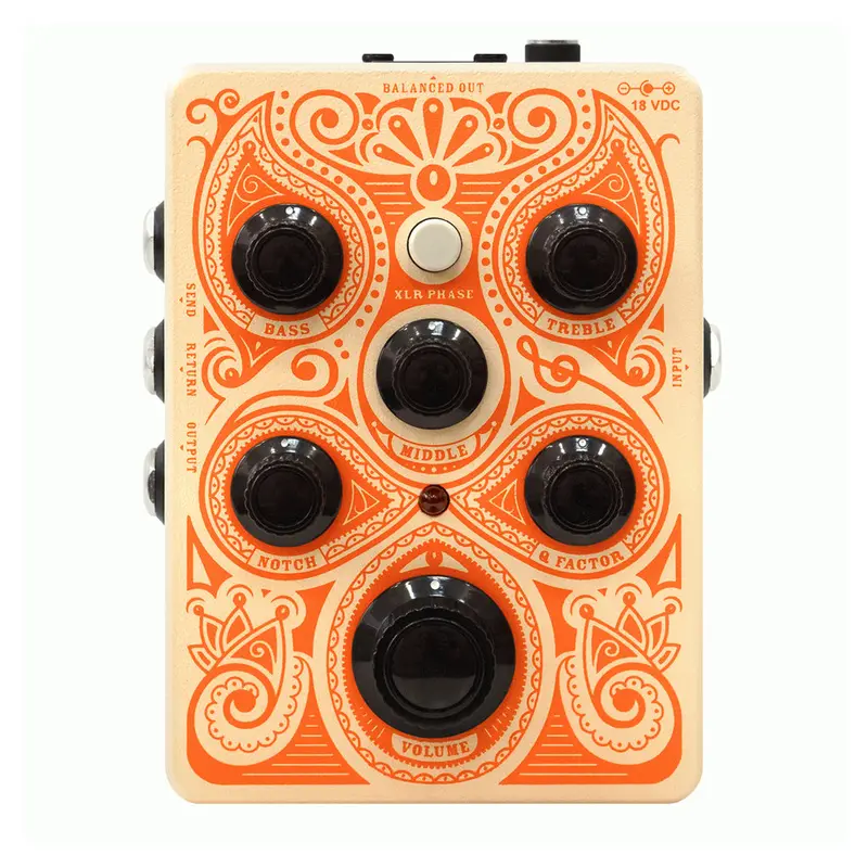 Orange Acoustic Preamp Effects Pedal For Acoustic Guitars 1