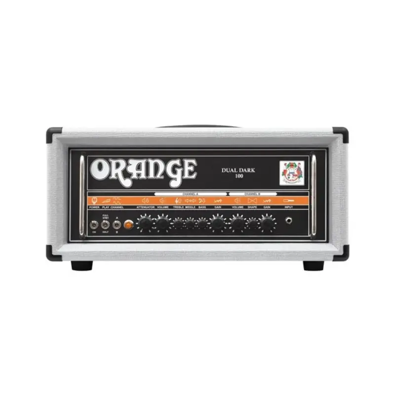 Orange Dual Dark 100 Limited Edition White Guitar Amp Head 1