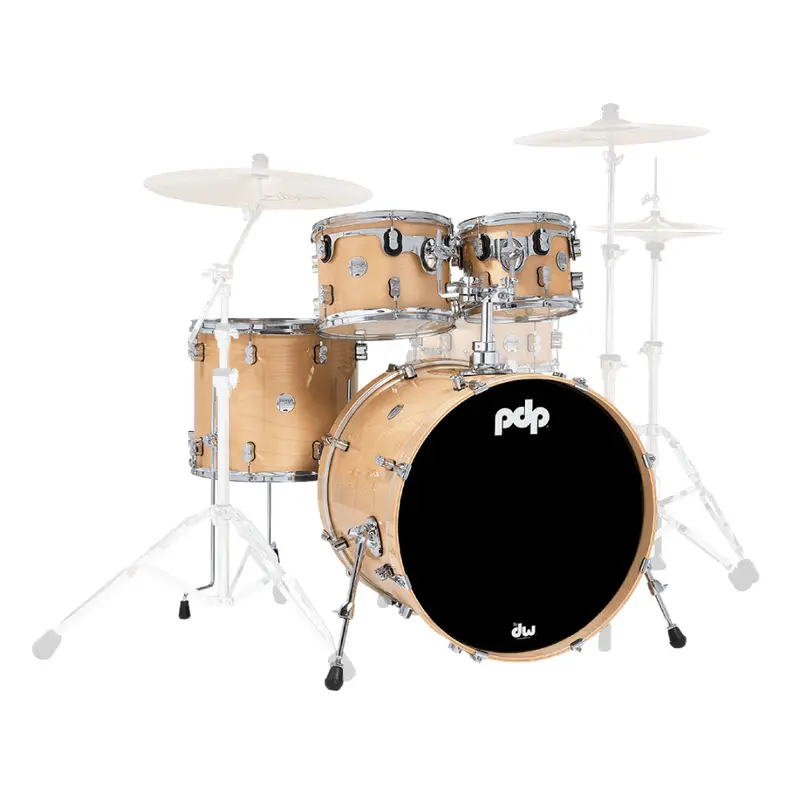 Pdp Concept Maple 4-Piece Fusion Drum Kit – Natural Lacquer Finish 1
