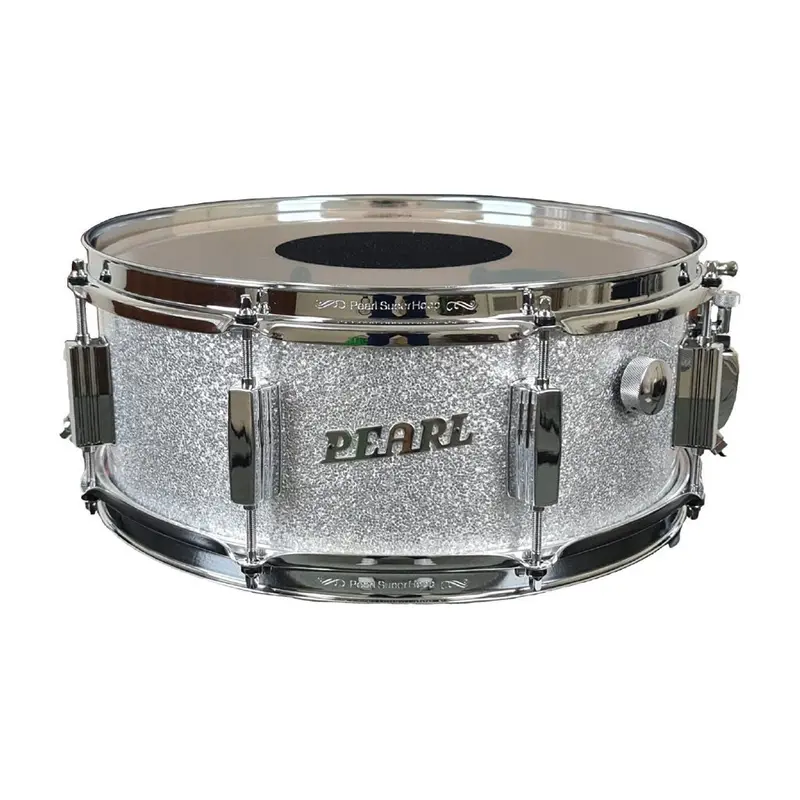 Pearl 75Th Anniversary President Series Lauan Snare Drum – 14X5.5", Silver Sparkle Finish 1