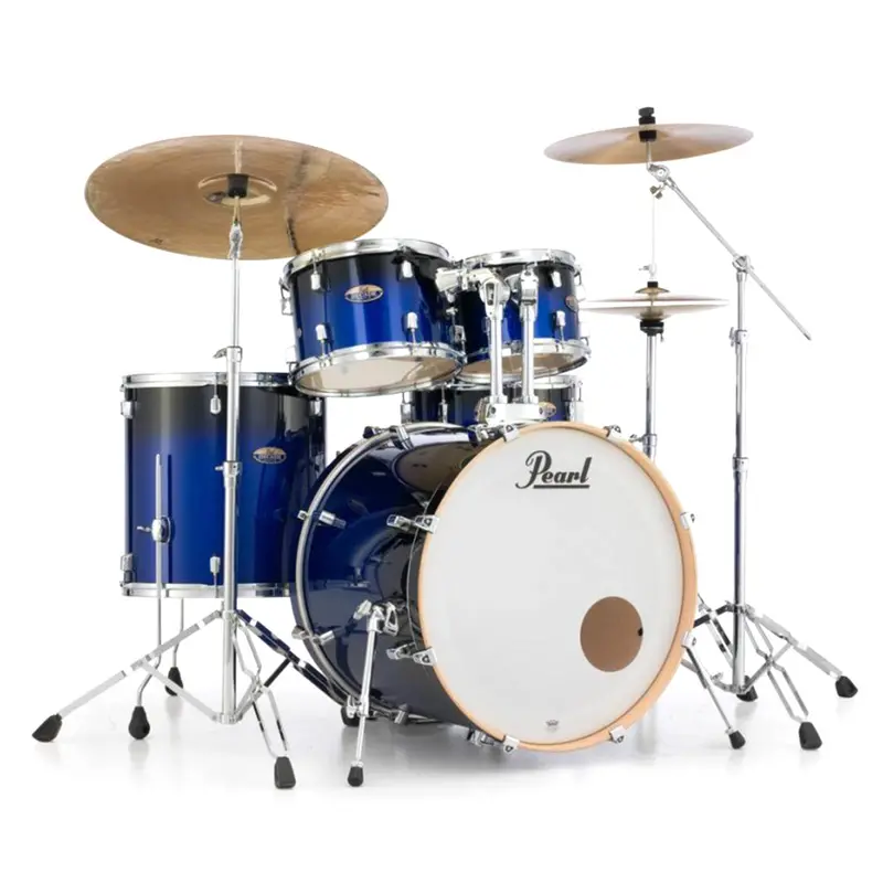 Pearl Decade Maple 5-Piece Drum Set — Kobalt Blue Fade Finish With Zildjian S-Series Cymbals & Hardware 1
