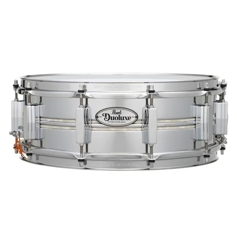 Pearl Duoluxe Chrome-Over-Brass Snare Drum – 14-Inch By 5-Inch 1