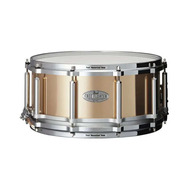 Pearl Free Floater Phosphor Bronze Snare Drum – 6.5" X 14" 1