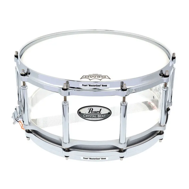 Pearl Free Floater Snare Drum – 14" X 6.5", Ultra-Clear Crb Shell 1