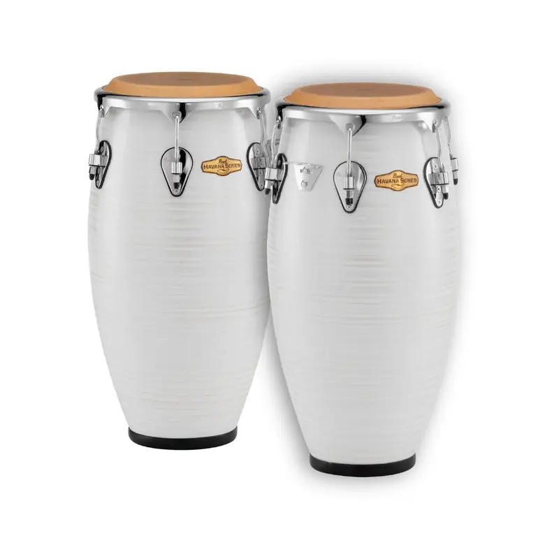 Pearl Havana Series 11" + 12" Congas – Silver White Swirl Finish 1