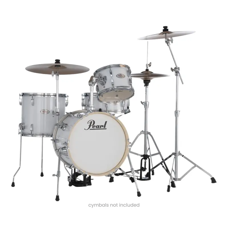 Pearl Midtown Mt564C33 4-Piece Drum Set With Hardware – Pure White 1