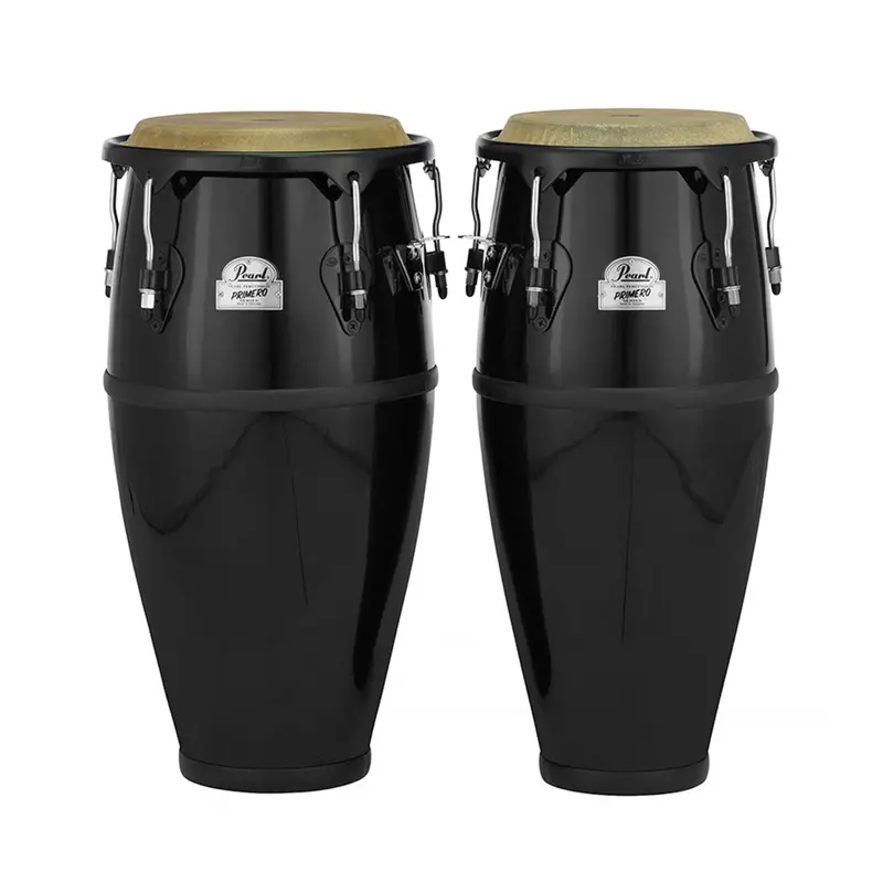 Pearl Primero Fiber Conga Pair – 10" And 11" In Bistre Black 1
