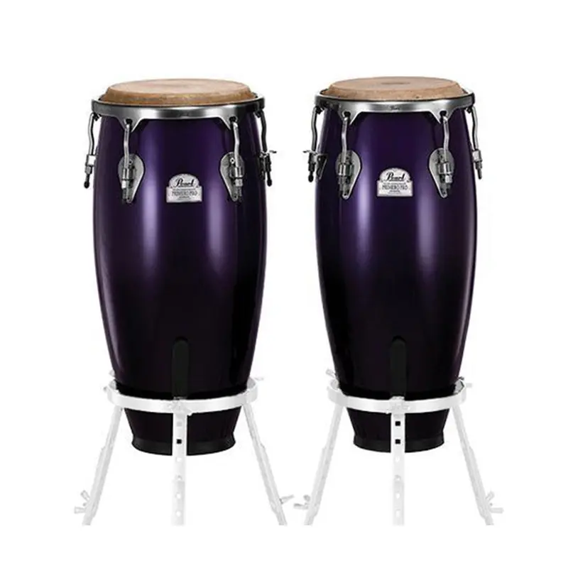 Pearl Primero Pro Thai Oak Conga Set – 11.75" And 12.5" Drums, Midnight Fade Finish (Stands Not Included) 1