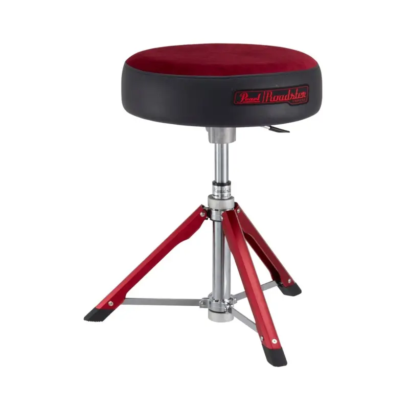 Pearl Roadster Limited Edition Drum Throne – D1500Rglrst Model In Vibrant Red 1