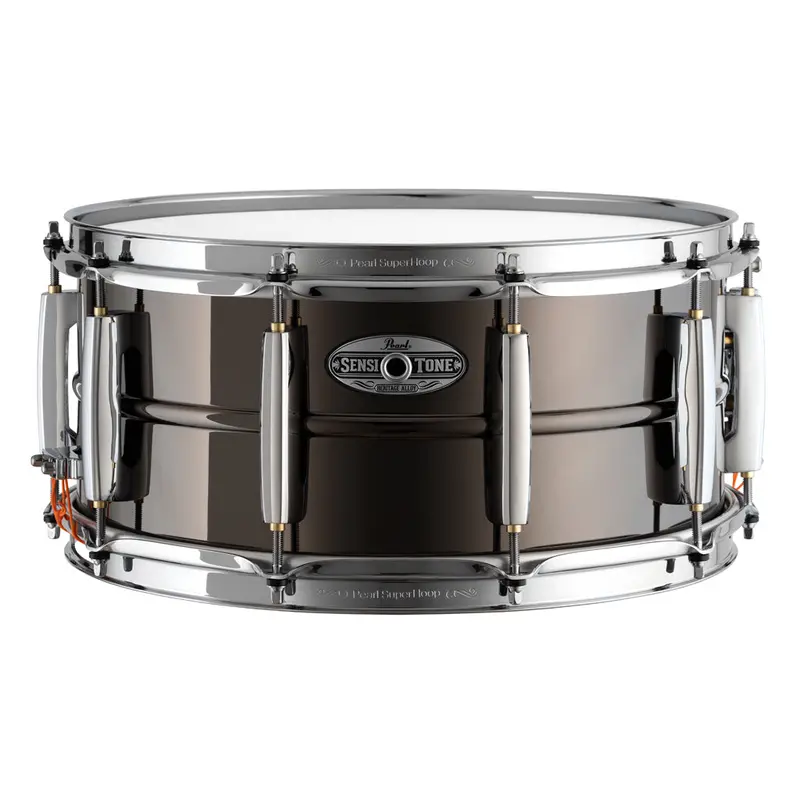 Pearl Sensitone Heritage Alloy Snare Drum – 14" X 6.5", Black Nickel Over Brass Shell 1