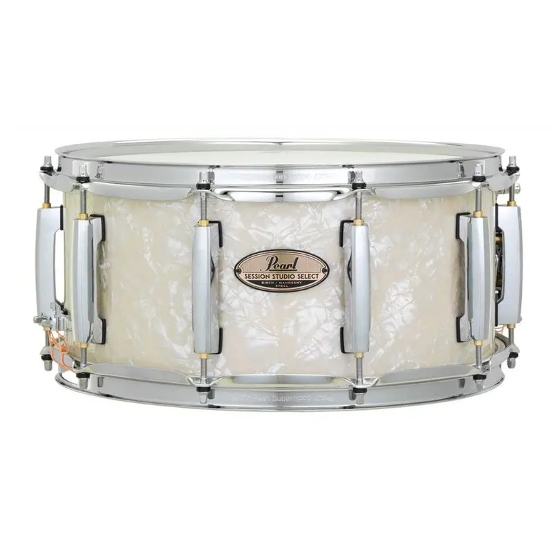 Pearl Session Studio Select 14" X 6.5" Snare Drum In Nicotine White 1
