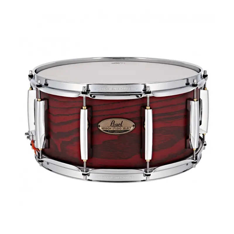 Pearl Studio Session Snare Drum – 14 X 6.5 Inches, Scarlett Ash Finish 1