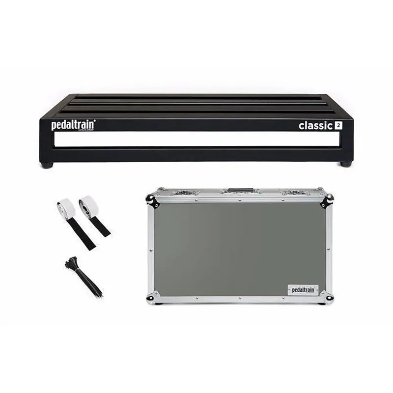 Pedaltrain Classic 2 Pedalboard With Rugged Tour Case 1