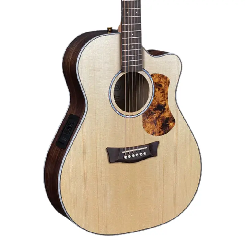 Pratley Studio Series Om Cutaway Acoustic Guitar – Natural Satin Finish 1
