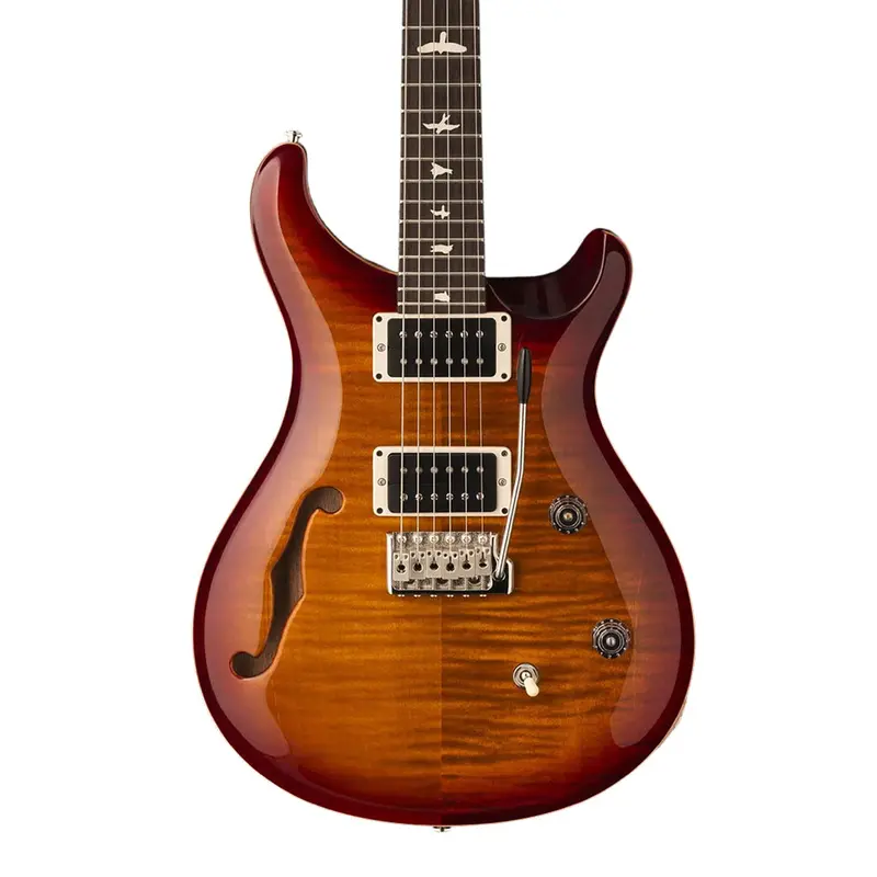 Prs Ce24 Semi-Hollowbody Electric Guitar – Dark Cherry Sunburst 1