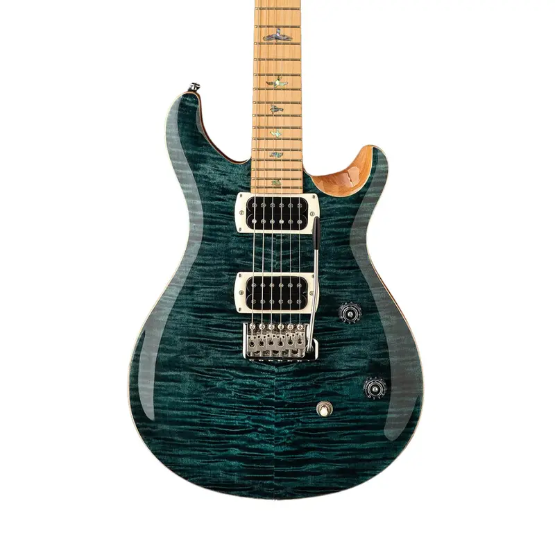 Prs Se Ce24 Electric Guitar With Maple Top And Fretboard – Slate Blue Finish 1
