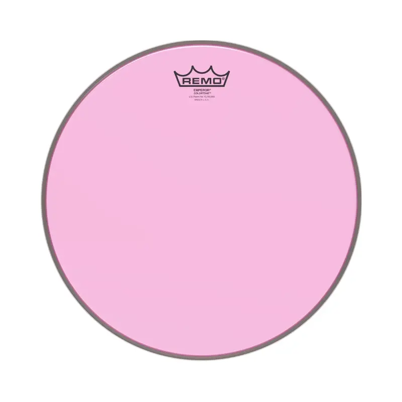 Remo 12-Inch Emperor Colortone Drumhead – Pink 1