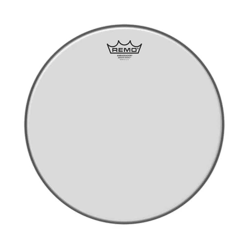 Remo 18" Ambassador Smooth White Drumhead – Single-Ply Coated Alternative 1