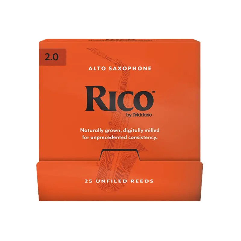 Rico By D'Addario Alto Sax Reeds – Strength 2.0, 25-Unit Pack 1