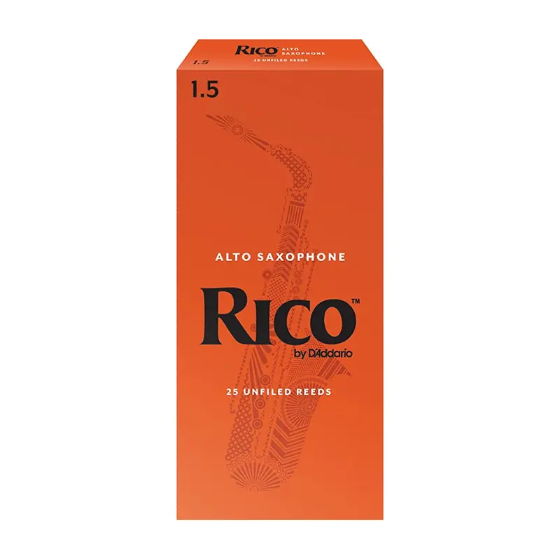 Rico By D'Addario Alto Saxophone Reeds – Strength 1.5, 25-Count Pack 1