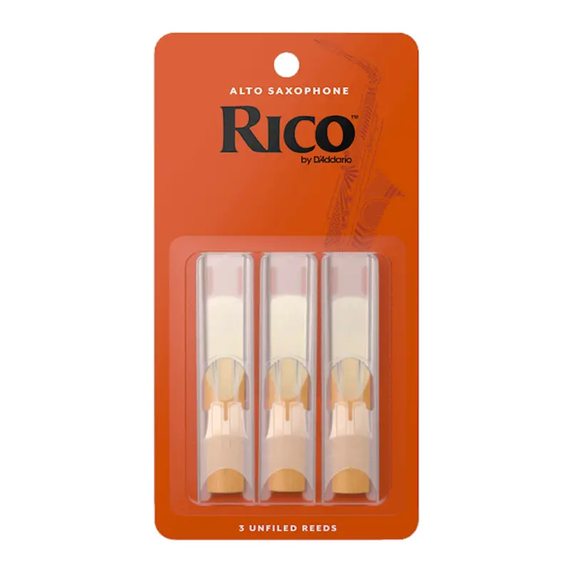 Rico By D'Addario Alto Saxophone Reeds – Strength 2.0, 3-Pack 1