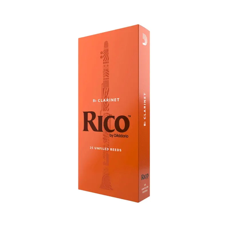 Rico By D'Addario Bb Clarinet Reeds – Strength 2.0, 25-Pack 1