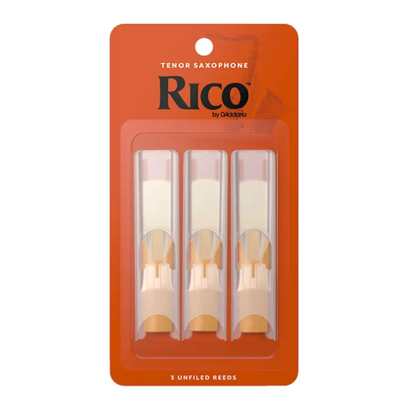 Rico D'Addario Tenor Saxophone Reeds – 3.0 Strength (3-Pack) 1
