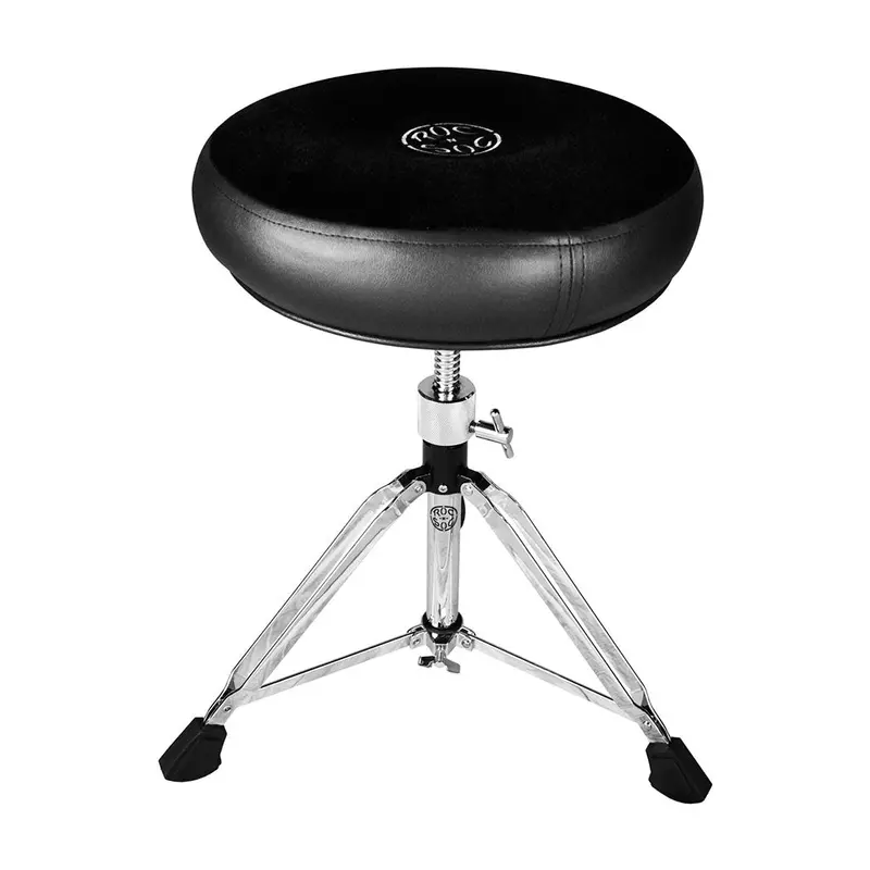 Roc-N-Soc Manual Spindle Drum Throne With Round Black Seat 1
