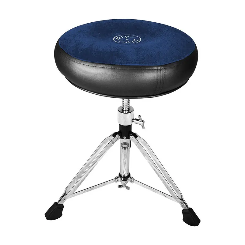 Roc-N-Soc Manual Spindle Stool – Round Blue Seat 1