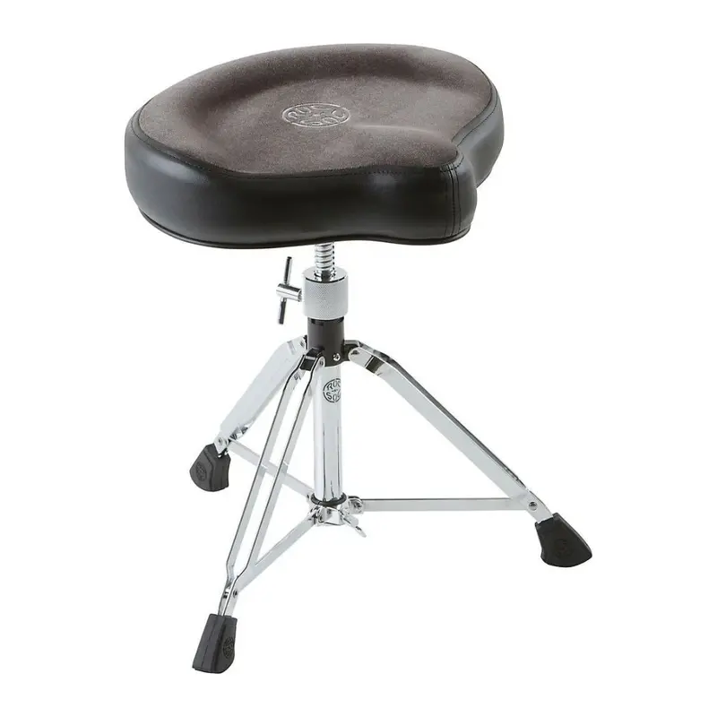 Roc-N-Soc Manual Spindle Stool With Grey Round Seat Top 1