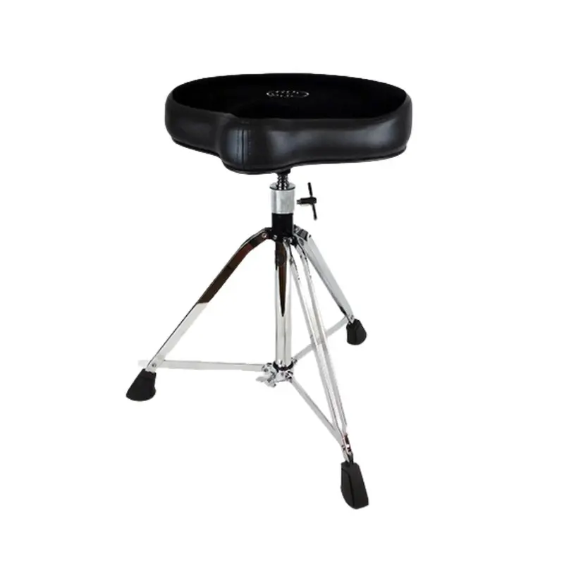 Roc-N-Soc Tall Manual Spindle Drum Throne – Black Seat Top, Adjustable Height 1